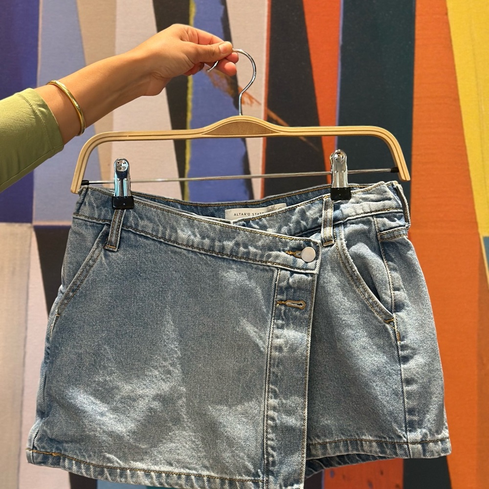 Denim Mini Skirt